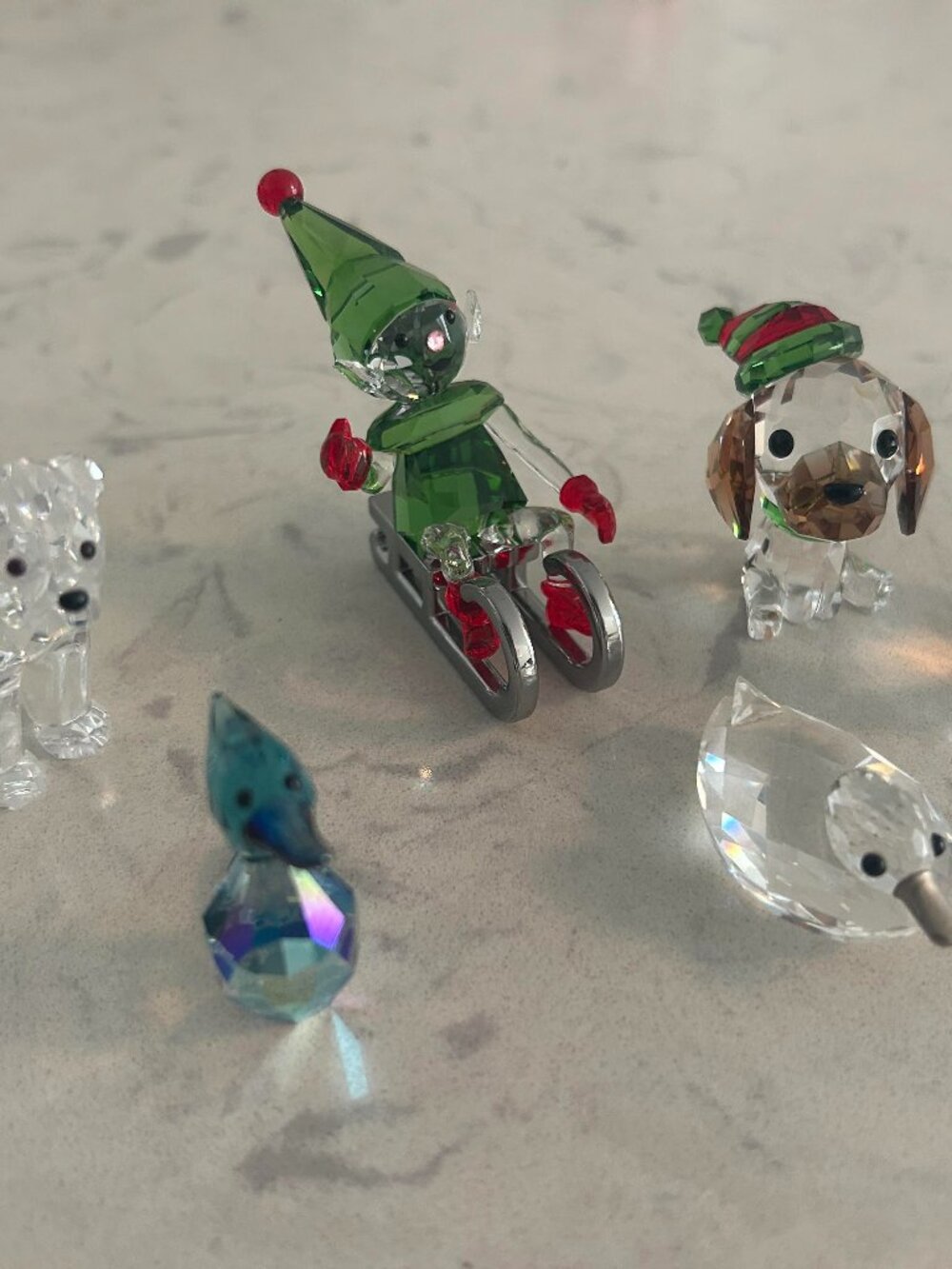 Swarovsky crystal figures